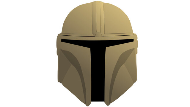 Brown soldier helmet