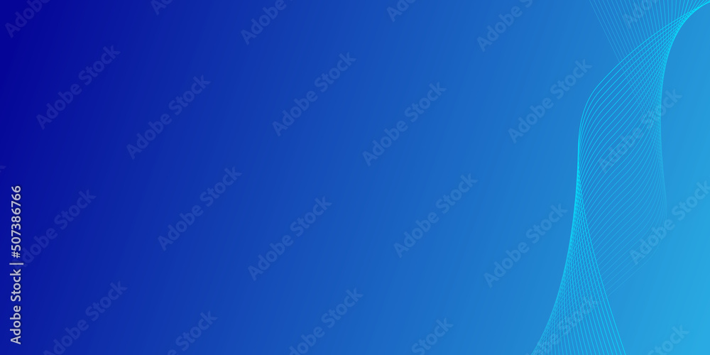 Wall mural vector wave lines flowing dynamic. abstract background.