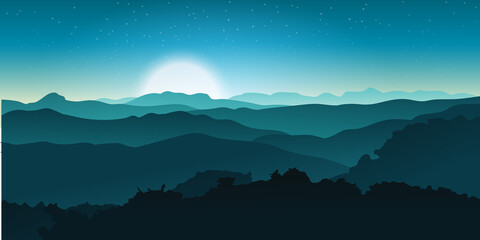 Nature landscape vector design