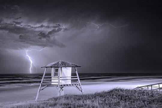 Storm on the high seas