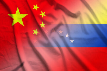 China and Venezuela national flag transborder contract VEN CXR