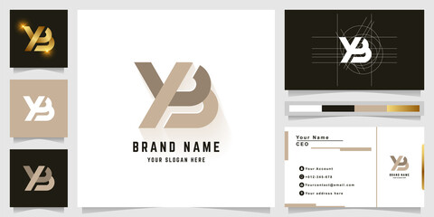Letter YB or XB monogram logo