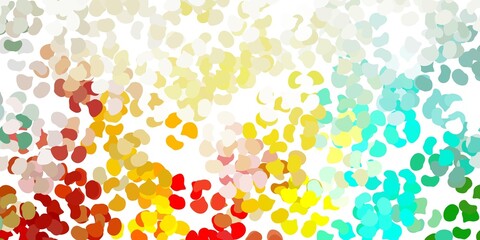 Light multicolor vector texture with memphis shapes.