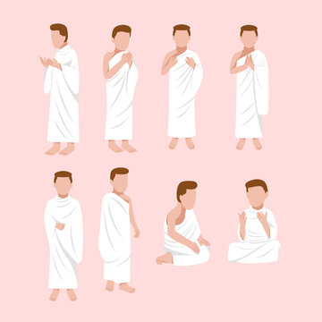 Set of male pilgrim hajj