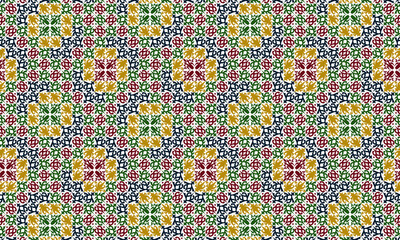 unique ethnic pattern background vector design