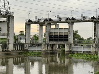 cement dam in country Thailand