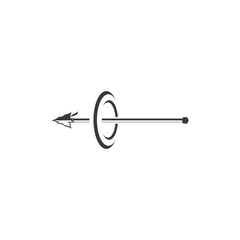 Spear logo vector icon illustration