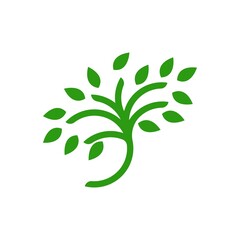 Tree ecology logo vector
