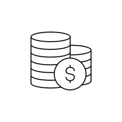 Key Thin Line Icon Vector Illustration Logo Template. Suitable For Many Purposes.