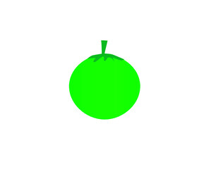 green young coconut vector simple design