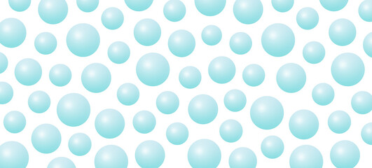 Water bubbles pattern vector illustration banner