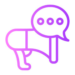 megaphone gradient icon