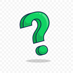 question mark 3d template design