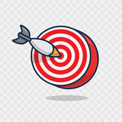 3d archery throwing board cartoon design template