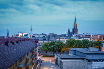 Fototapeta premium Über den Dächern Ulms