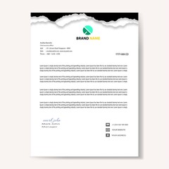 Modern company letterhead