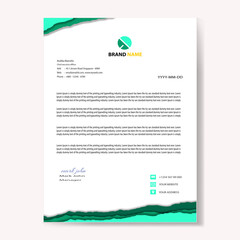 Modern company letterhead