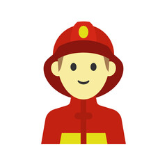 firefighter icon design template vector illustration