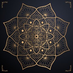 Ornamental mandala design and file download 