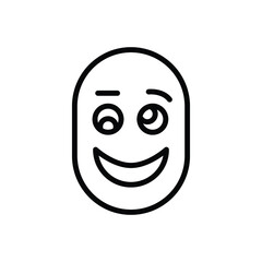 Black line icon for dumb