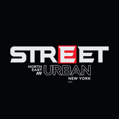 Urban street t-shirt and apparel design