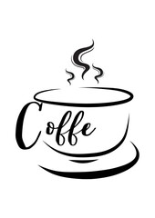 cup of coffee with steam