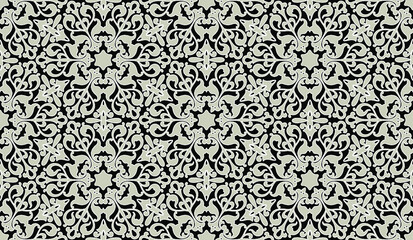 Arabic floral seamless pattern - background for continuous replicate. 