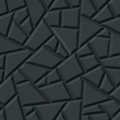 Fototapeta premium Seamless vector three-dimensional pattern.