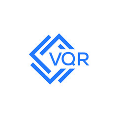 VQR technology letter logo design on white  background. VQR creative initials technology letter logo concept. VQR technology letter design.
