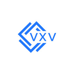 VXV technology letter logo design on white  background. VXV creative initials technology letter logo concept. VXV technology letter design.