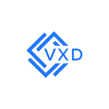 VXD technology letter logo design on white  background. VXD creative initials technology letter logo concept. VXD technology letter design.
