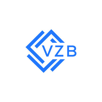 VZB technology letter logo design on white  background. VZB creative initials technology letter logo concept. VZB technology letter design.
