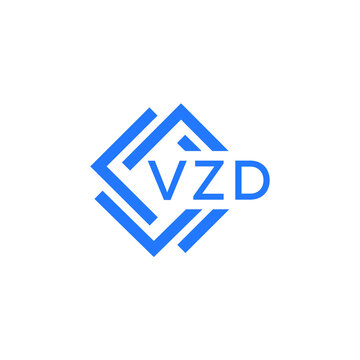 VZD technology letter logo design on white  background. VZD creative initials technology letter logo concept. VZD technology letter design.
