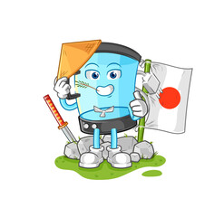 blender japanese vector. cartoon character