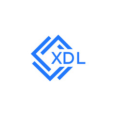 XDL Flat accounting logo design on white  background. XDL creative initials Growth graph letter logo concept. XDL business finance logo design.