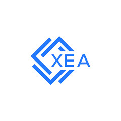 XEA Flat accounting logo design on white  background. XEA creative initials Growth graph letter logo concept. XEA business finance logo design.