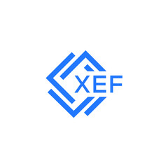 XEF Flat accounting logo design on white  background. XEF creative initials Growth graph letter logo concept. XEF business finance logo design.