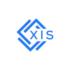 XIS technology letter logo design on white  background. XIS creative initials technology letter logo concept. XIS technology letter design.