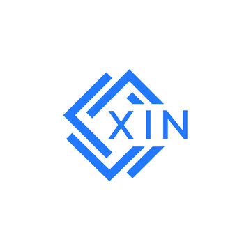 XIN technology letter logo design on white  background. XIN creative initials technology letter logo concept. XIN technology letter design.