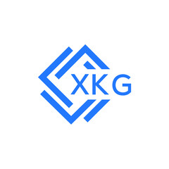 XKG technology letter logo design on white  background. XKG creative initials technology letter logo concept. XKG technology letter design.