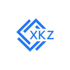 XKZ technology letter logo design on white  background. XKZ creative initials technology letter logo concept. XKZ technology letter design.