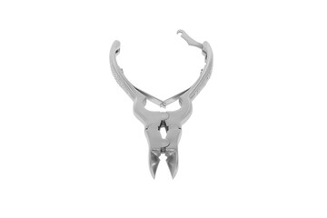 Large Medical Toenail Clippers deep etched on white background