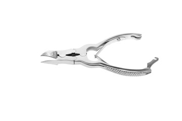 Large Medical Toenail Clippers deep etched on white background