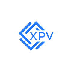XPV technology letter logo design on white  background. XPV creative initials technology letter logo concept. XPV technology letter design.
