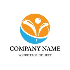 Teamwork logo template icon design