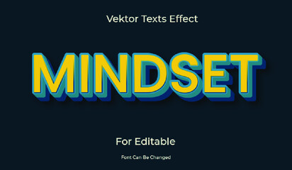 Editable Mindset Texts effect