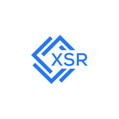 XSR technology letter logo design on white  background. XSR creative initials technology letter logo concept. XSR technology letter design.
