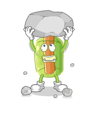 message in a bottle in the tornado cartoon character vector