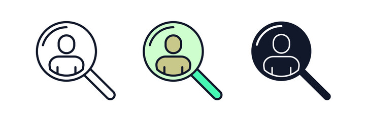 recruitment icon symbol template for graphic and web design collection logo vector illustration