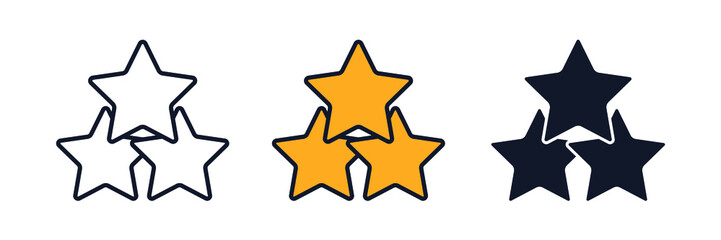 star winner icon symbol template for graphic and web design collection logo vector illustration